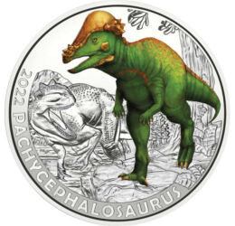 3 euró, Pachycephalosaurus, , CuNi, 16 g, Ausztria, 2022