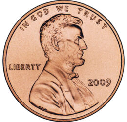  1 cent, Abraham Lincoln, 2009, USA