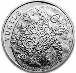 10 dollár, Teknős ábrázolás, Ag 999, 155,52 g, Niue, 2022