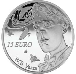  15 euró, Yeats, ezüst, 2015, Írország