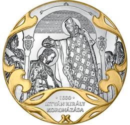Szent István koronázása 1000-ben, érem, Magyarország