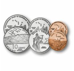 1, 5 cent, 1/10, 1/4, 1/2, 1 dollár, , 0, 0, USA, 2014