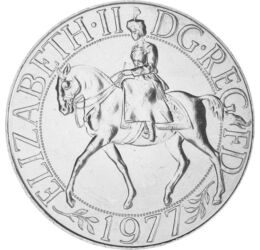  25 penny, II.Erzsébet uralk., 1977, Nagy-Britannia