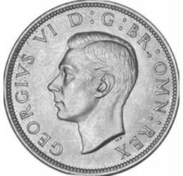 1 shilling, VI. György, Ag 500, 5,66 g, Nagy-Britannia, 1937-1946