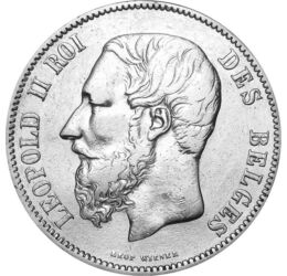  5 frank, II. Lipót, 1865-1876, Belgium