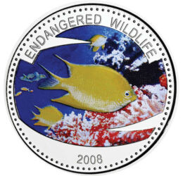 1 dollár, Halak, , CuNi, 24 g, Palau, 2008