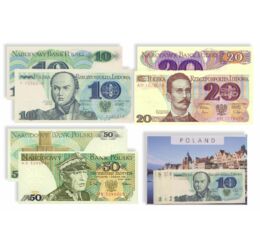 10, 20, 50, 100, 200, 500, 1000 zloty, , 0, 0, Lengyelország, 1982-1988