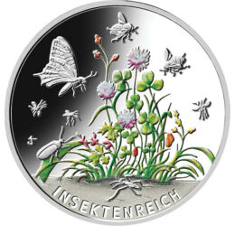5 euró, Virágok ízeltlábúakkal, CuNi, 9 g, Németország, 2022