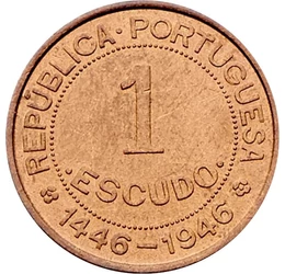  1 Escudo, Guinea Bissau 1946, Guinea-Bissau