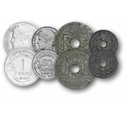 10, 20, 50 centim, 1, 2, 5, 10 frank, , 0, 0, Franciaország, 1945-1959