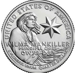25 cent, Wilma Mankiller, , CuNi, 5,67 g, USA, 2022