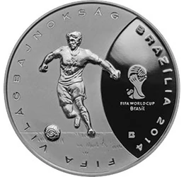 Futball az egész világ , 3000 forint, ezüst, Magyarország, 2013