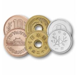 1, 5, 10, 50, 100, 500 yen, , 0, 0, Japán, 1990-2022