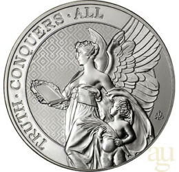 5 font, Victoria, a győzelem istennője, Ag 999, 155,5 g, Szent Ilona-sziget, 2022