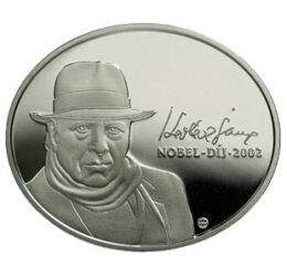 7500 forint, Kertész Imre portréja, Ag 925, 12,5 g, Magyarország, 2022