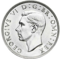  1/2 crown, VI.György, Ag, 1937-1946, Nagy-Britannia