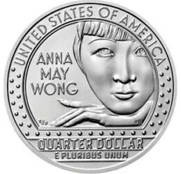 25 cent, Anna May Wong, , CuNi, 5,67 g, USA, 2022