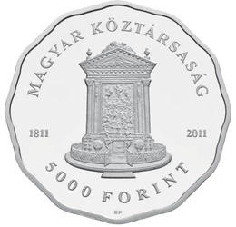 5000 forint,Deák téri temp.ez,vf,2011, Magyar Köztársaság