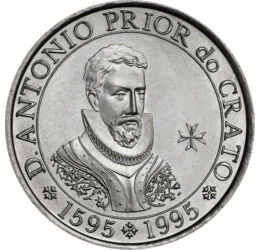 100 escudo, I. Antal portréja, , CuNi, 15 g, Portugália, 1995