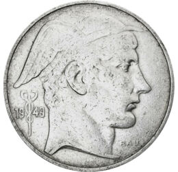 20 frank, Merkúr, Ag, 1949-1955, Belgium