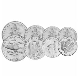 1, 2, 5, 10, 20, 50, 100 líra, , 0, 0, Vatikán, 1970-1977