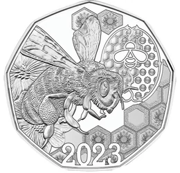 5 euró, Méh ábrázolás, , Ag 925, 7,78 g, Ausztria, 2023