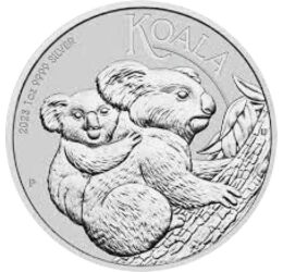 1 dollár, Koala, , Ag 9999, 31,1 g, Ausztrália, 2023