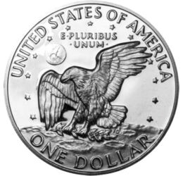  1 dollár, Eisenhower, 1971-74,ezüst, USA