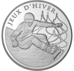  10 euró, Snowboard, ezüst, 2013, Franciaország