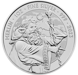 2 font, Merlin, , Ag 999, 31,1 g, Nagy-Britannia, 2023