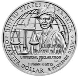 25 cent, Eleanor Roosevelt, , CuNi, 5,67 g, USA, 2023