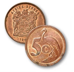 1, 2, 5 cent, , 0, 0, Dél-afrikai Köztársaság, 1990-2000