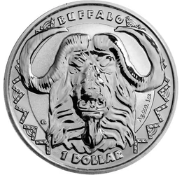 1 dollár, Kafferbivaly, , Ag 999, 31,1 g, Sierra Leone, 2023