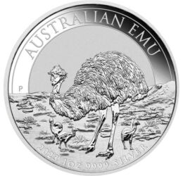 1 dollár, Emu, , színsúly, Ag 9999, 31,1 g, Ausztrália, 2023