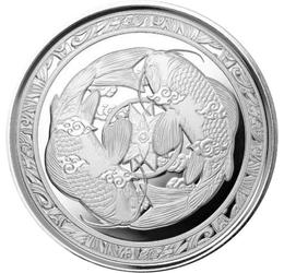 1 dollár, Koi halak, Ag 999, 31,1 g, Fidzsi-szigetek, 2023