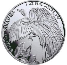 1 kina, Paradicsommadár, , Ag 999, 31,1 g, Pápua Új-Guinea, 2023
