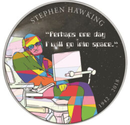  Stephen Hawking, medal 2018, Nagy-Britannia