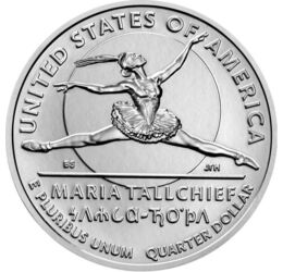 25 cent, Maria Tallchief, , CuNi, 5,67 g, USA, 2023