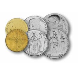 1, 2, 5, 10, 20, 50, 100 líra, , 0, 0, Vatikán, 1968