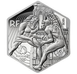10 euró, Heraklész, Notre Dame, ötkarika, Ag 500, 17 g, Franciaország, 2024