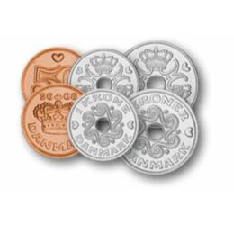 50 öre, 1, 2, 5, 10, 20 korona, , 0, 0, Dánia, 1991-2022