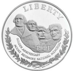  1 $, Mount Rushmore, 1991, ez., USA