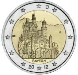  2 euró, Mesebeli kastély, 2012, Németország