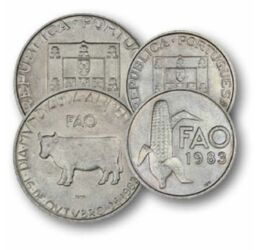 2,5, 5, 25 escudo, , 0, 0, Portugália, 1983