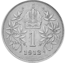  1 korona, Ferenc József, 1912-1916, Osztrák-Magyar Monarchia