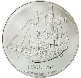 COOK/ 1 dollár, Bounty,Ag,2009-2010, Cook-szigetek