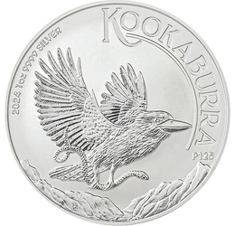 1 dollár, Kookaburra ábrázolás, színsúly, , Ag 9999, 31,1 g, Ausztrália, 2024