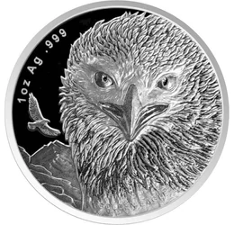 2 dollár, Sas, Ag 999, 31,1 g, Szamoa, 2024