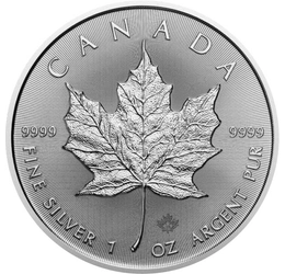 5 dollár, Juharlevél, Ag 9999, 31,1 g, Kanada, 2024