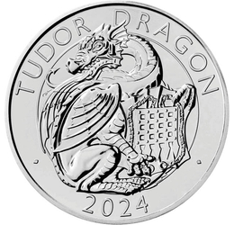 5 font, Sárkány, címer, , CuNi, 28,28 g, Nagy-Britannia, 2024